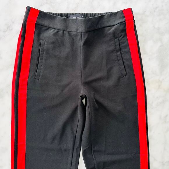 Who What Wear Track Pant XS *Target Black Red Stripe Wide Leg - Picture 3 of 7